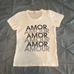 NWT J. Crew White Amour Short Sleeve Graphic Tee